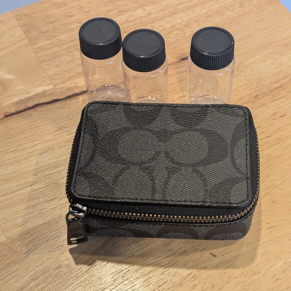 Coach New York Travel Pill Case with Signature Pattern - Picture 1 of 8